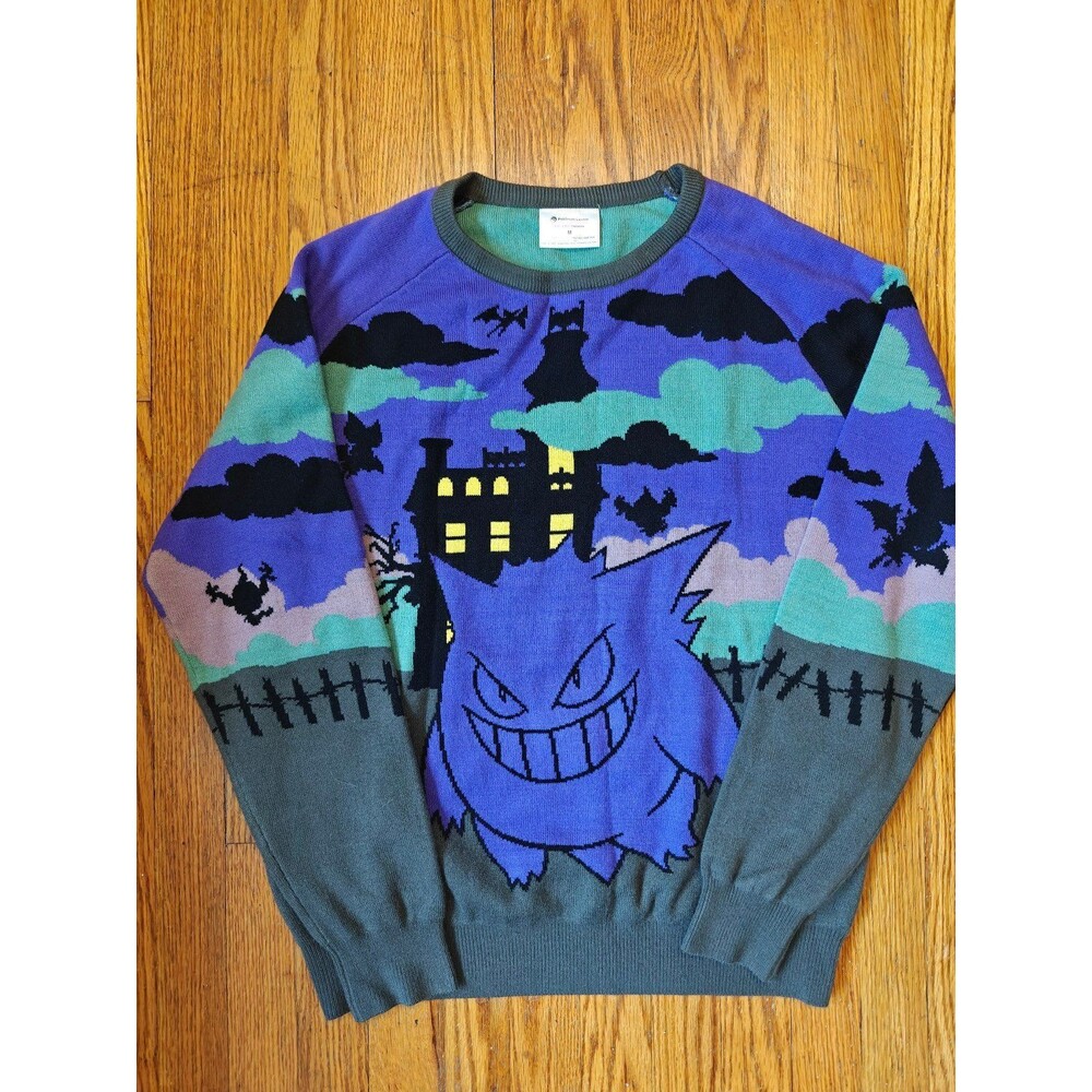 Pokemon Center Halloween Sweater Exclusive 2024 Adult Medium Spooky Gengar